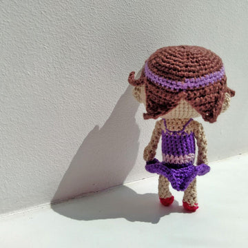 Ballerina doll with purple dress