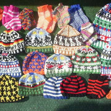 Giraffe kids beanie