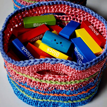Raffia Basket with Handles