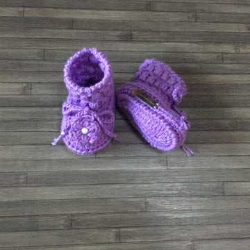 Beth Crochet Baby Booties