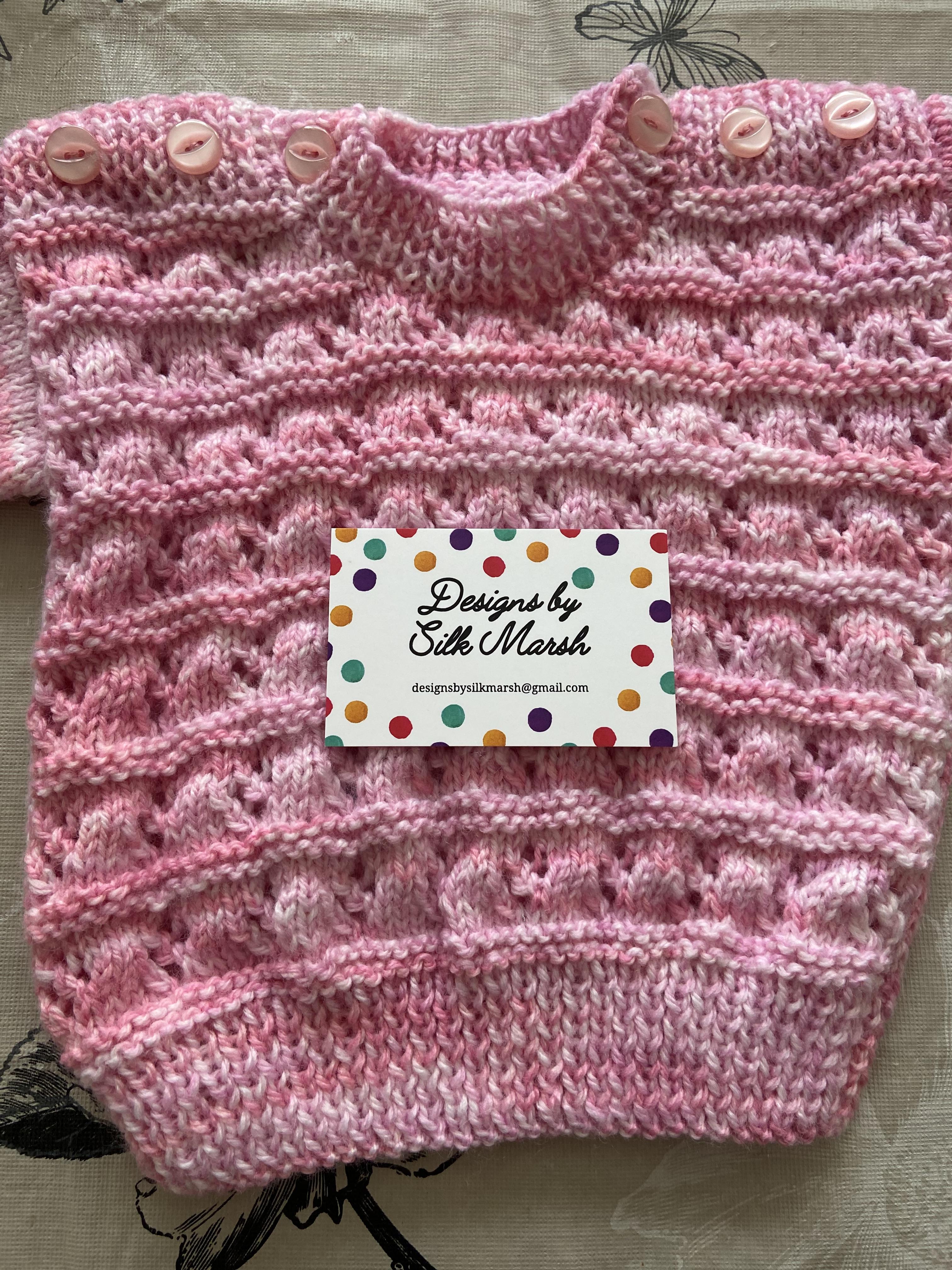 Myisha Baby Jumper Knitting Pattern 6-24 months approx