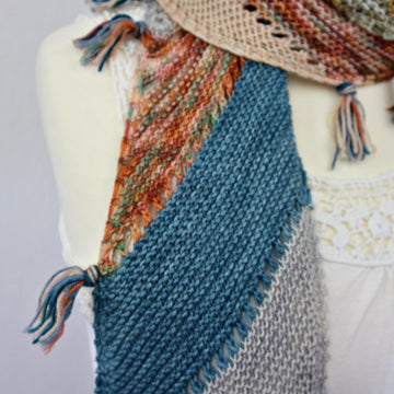 Scrappy Scarf / Perfect Stash-Busting Knitting Pattern