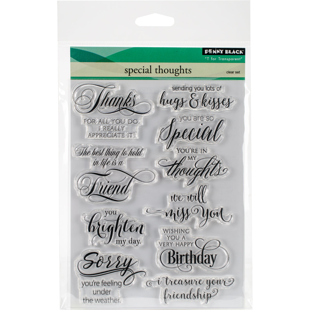 Penny Black Clear Stamps - Special Thoughts