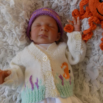 Premature Baby Sea Collection Cardi & Octopus Set