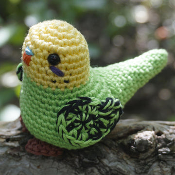 Häkelanleitung Wellensittich Baby Kiwi
