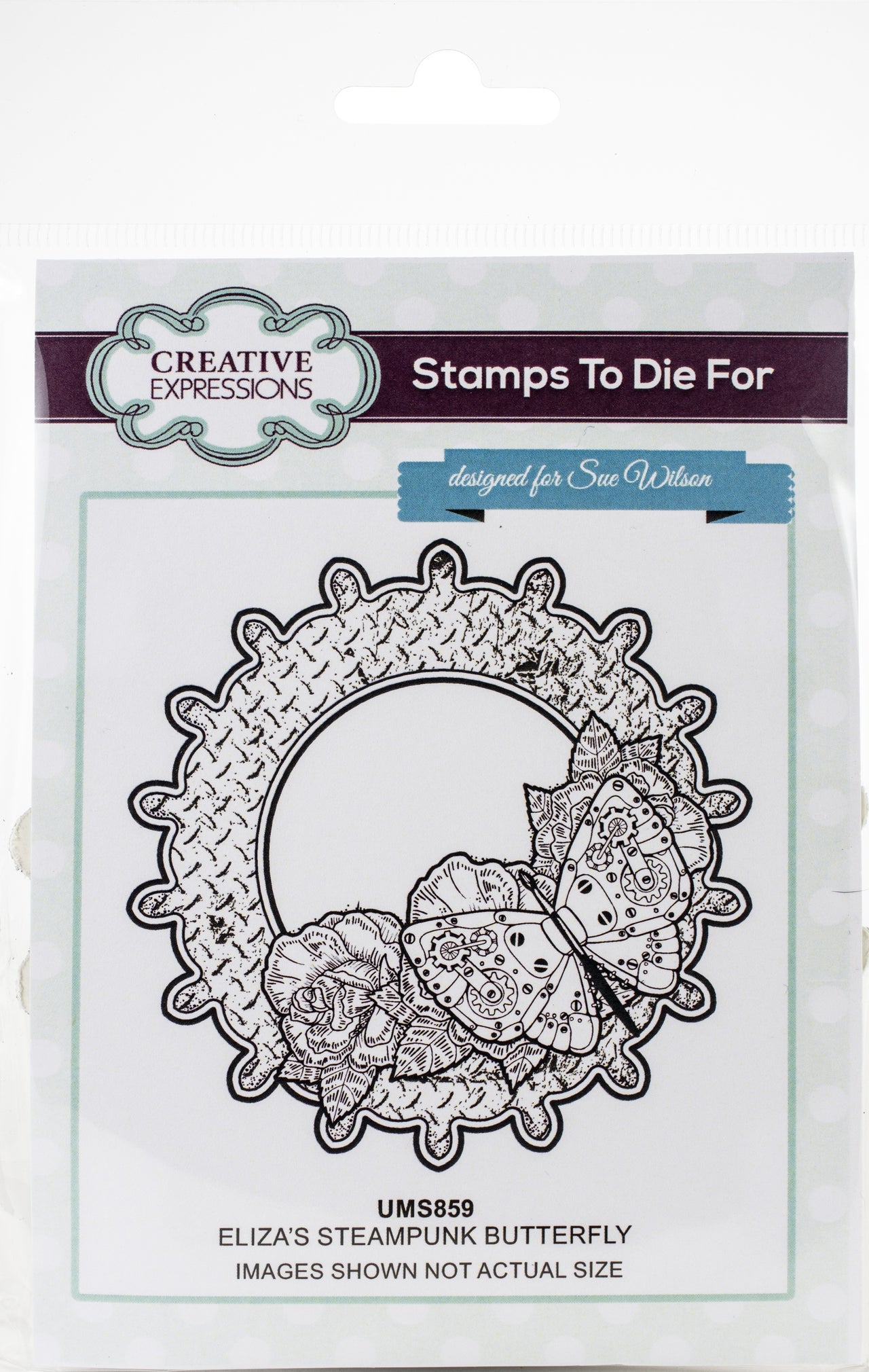 Creative Expressions Stamps To Die For By Sue Wilson - Eliza's Steampunk Butterfly