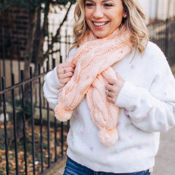 Tubular Wavy Scarf in Lion Brand Basic Stitch Skein Tones - M20398 BSAP - Downloadable PDF