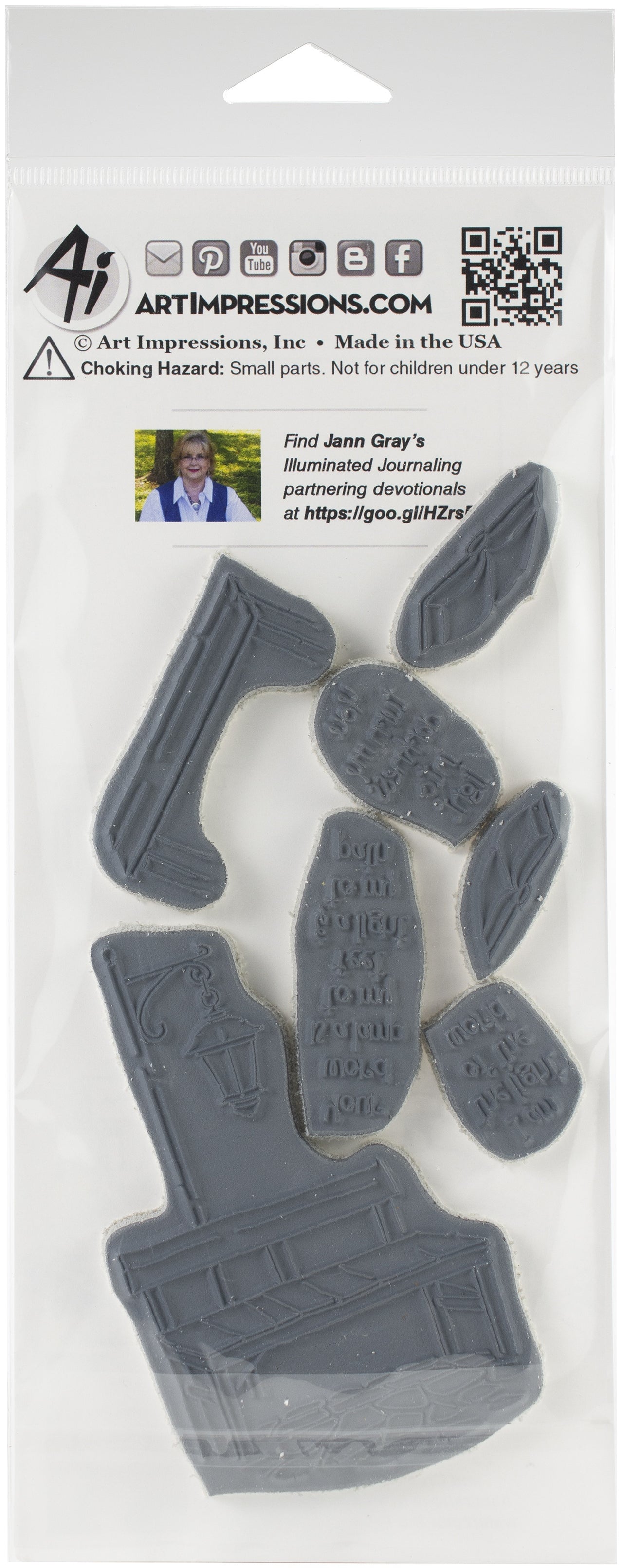 Art Impressions Bible Journaling Watercolor Rubber Stamps - Light To My Path