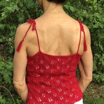 Strickanleitung - Leaves-Top - Sommertop in den Größen S - M - L - XL  - No.221