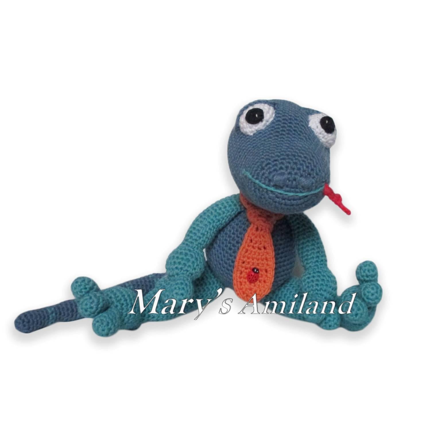 George Lizard The Ami - Amigurumi Crochet Pattern