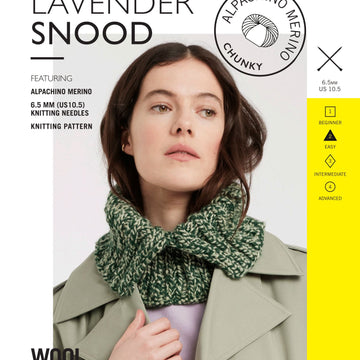 Lavender Snood in Wool and The Gang Alpachino Merino Twist - Downloadable PDF