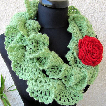 Ruffle Lace Scarf Tutorial
