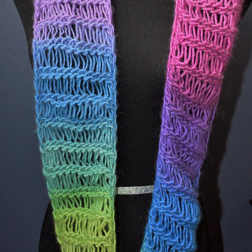 Cascading Falls Drop Stitch Infinity Scarf