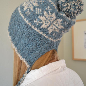 Split Back Snowflake Hat