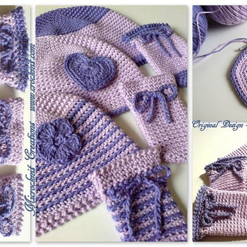 Newborn Crochet Hat and Mittens SIMPLICITY
