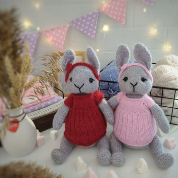 Bunny Knitting Pattern | Rabbit Toy PDF | Tia the Little Bunny