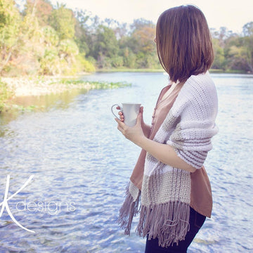 Geo Napa Crochet Wrap or Scarf