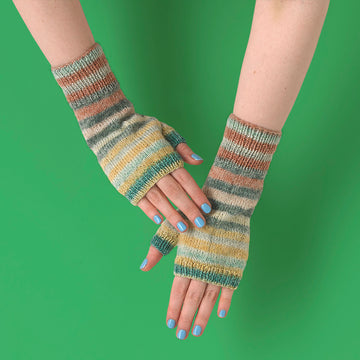 Essential Fingerless Gloves - Free Knitting Pattern for Women in Paintbox Yarns Socks
