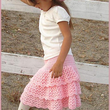 Triple ruffle skirt