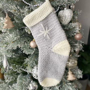 Herringbone Christmas Stocking
