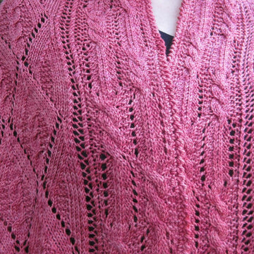 Nairn Cable Lace Shawl