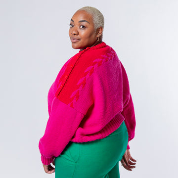 Zoey Drop Shoulder Jumper - Knitting Pattern For Women in MillaMia Naturally Soft Aran by MillaMia