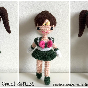 Sailor Jupiter School Girl Anime Doll
