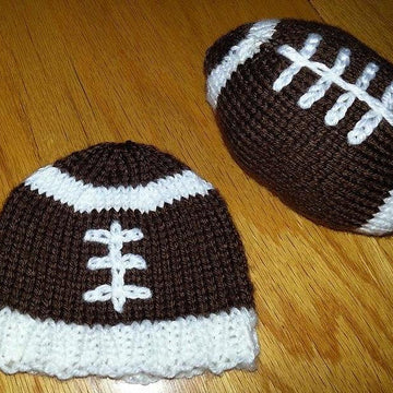 Football Hat & Stuffed Football Set