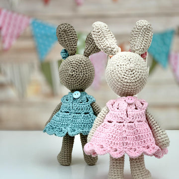 Bunny with lacy dress
