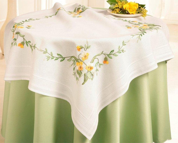 Deco-Line Primrose Printed Embroidery Kit - 80 x 80cm