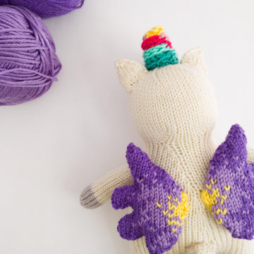 Meowicorn the Unicorn Cat - Toy Knitting Pattern