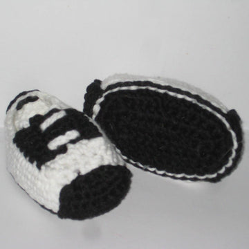 Black and white shoes