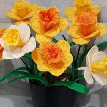 Crochet Daffodils flower