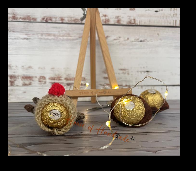 Reindeer Ferrero Rocher Knitting Pattern