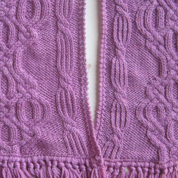 Warm Cozy Cabled Scarf