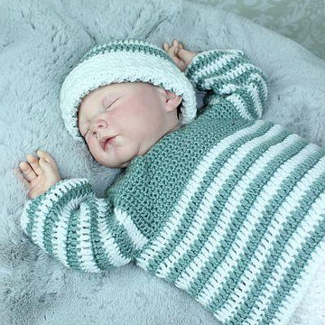 Crochet pattern baby jumer/sweater, trousers and hat #371