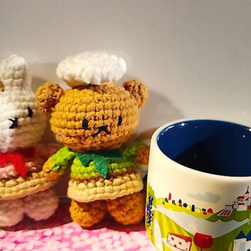 Mini Miffy Bunny & Boris Bear Keychain Crochet Pattern Bundle| Amigurumi Animal Set| Beginner Friendly PDF