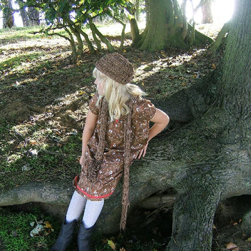 Child's "Slinky" Scarf with Matching Beanie Hat