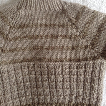 Warm waffled baby cardigan