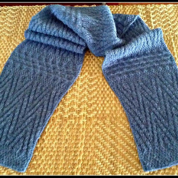 Textured Geometrics Reversible Man's Scarf