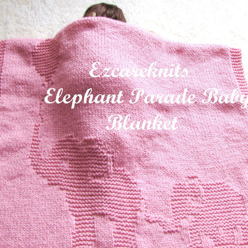 Elephant Parade Baby Blanket