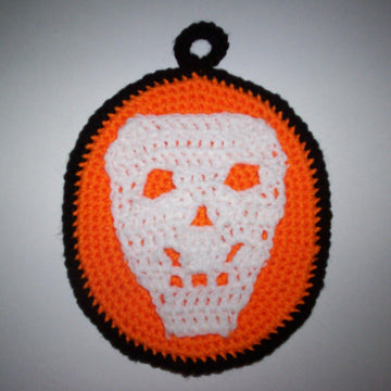 Halloween Skull Potholder/Hot Pad C-159