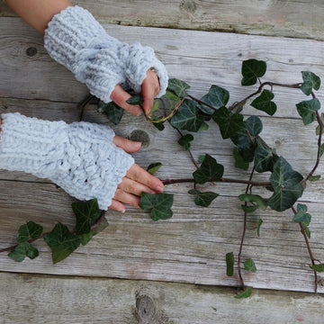 Bubble Fingerless Mittens