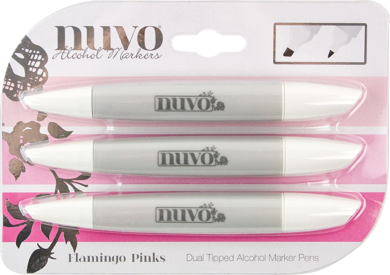 Tonic Studios Nuvo Creative Pen Collection - Flamingo Pinks