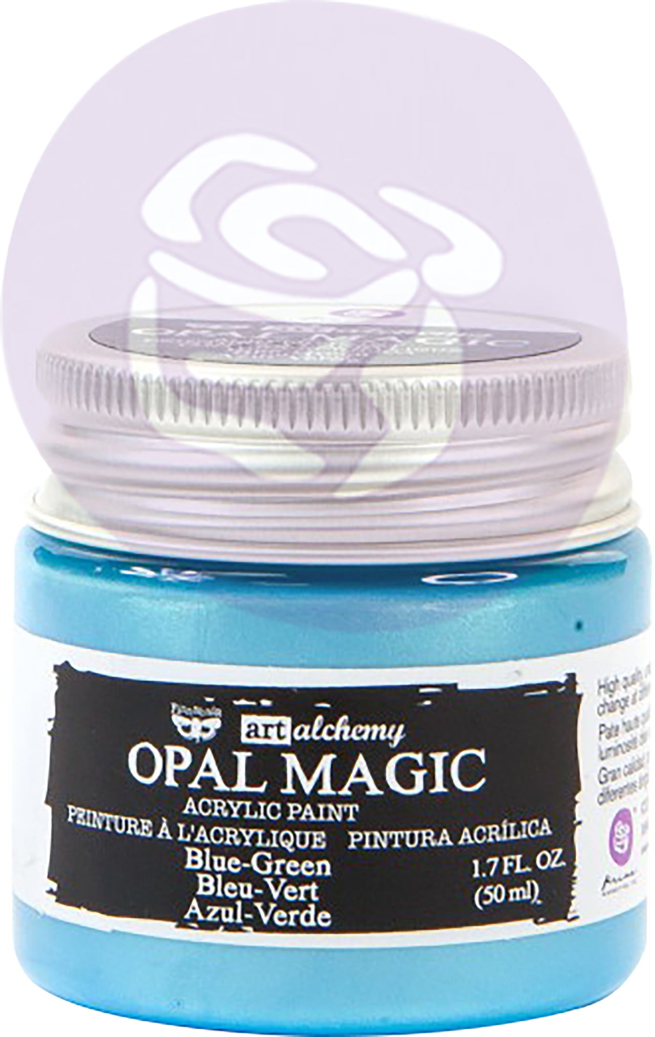 Prima Marketing Finnabair Art Alchemy Opal Magic Acrylic Paint 1.7 Fl Oz - Blue/Green