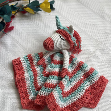 Unicorn Lovey Security Blanket