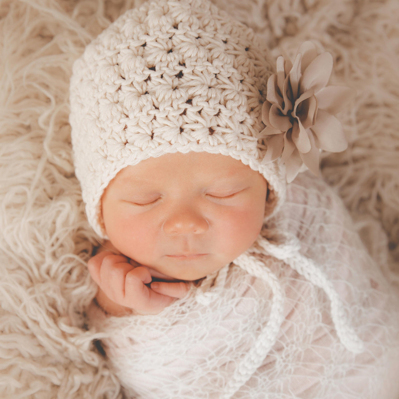 Vintage Star Baby Bonnet