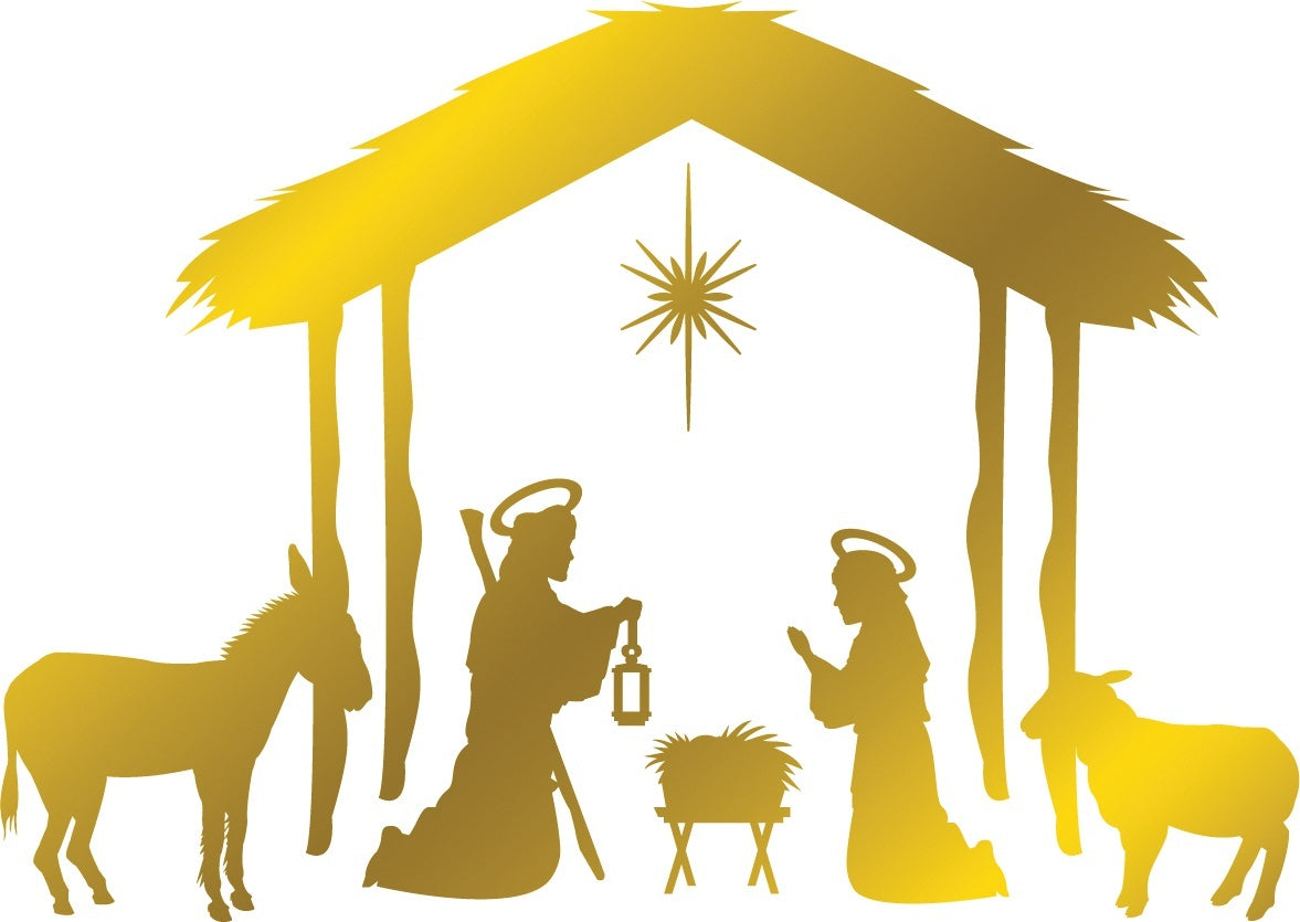 Crafter's Companion Gemini Foilpress Stamp Die Elements - Nativity Scene
