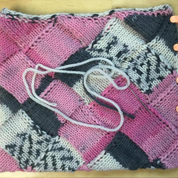 Entrelac Project Bag