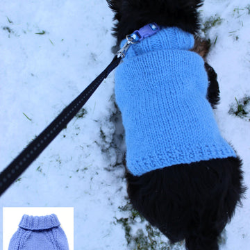 Knitting Pattern for Plain Dogs Coat, 4 Sizes Included, Aran Yarn, Sizes are X Small, Small, Medium and Large, Dog Sweater Aran Yarn Knitting Pattern, KP606